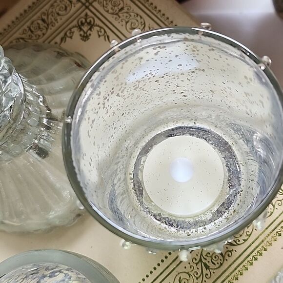 Pottery Barn Candlestick Included In Set Of 5 Heights/Textures #4D Holiday Glow - Picture 5 of 8